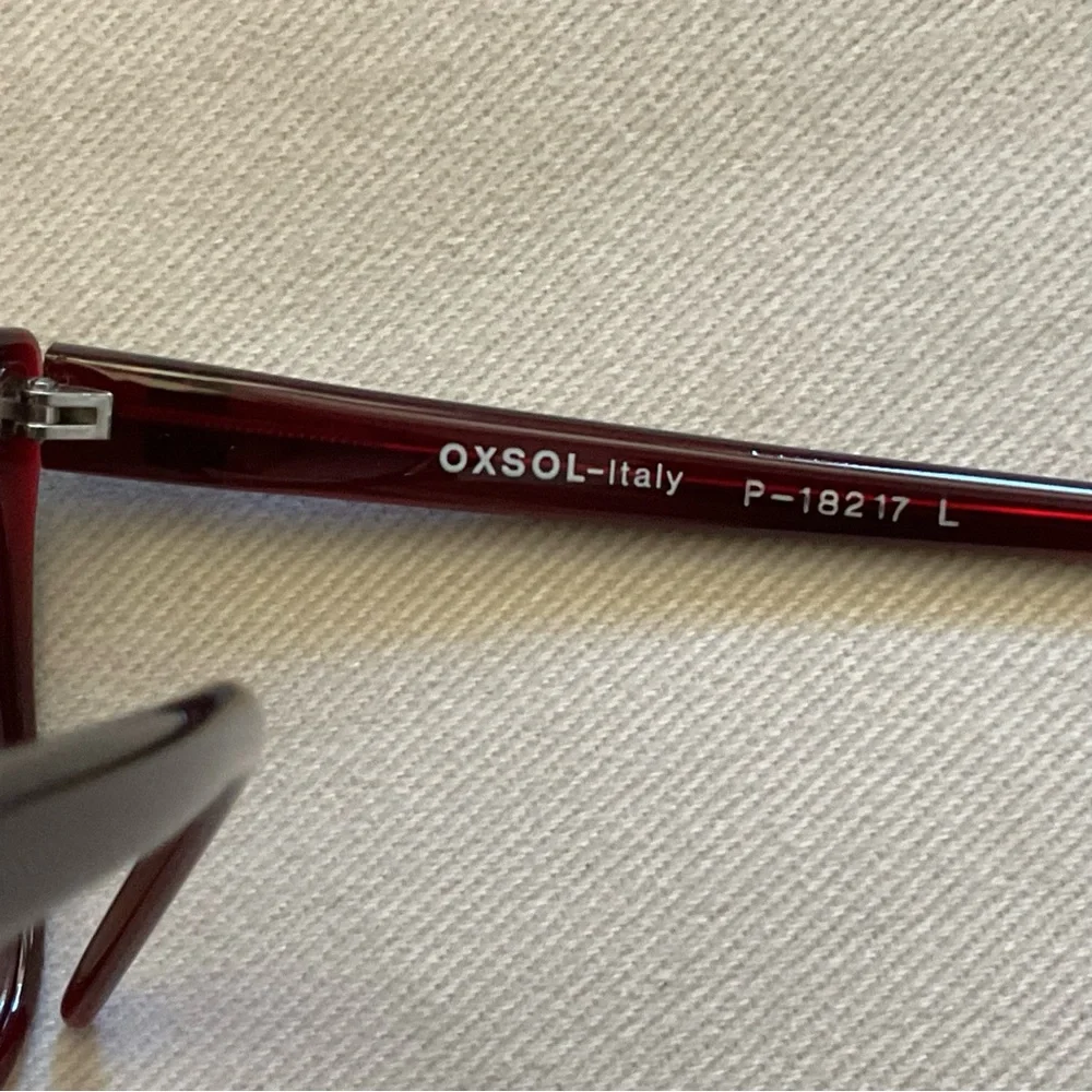 Laura Biagiotti Sunglasses Vintage Burgundy EyeWear Big Made In Italy P18217L